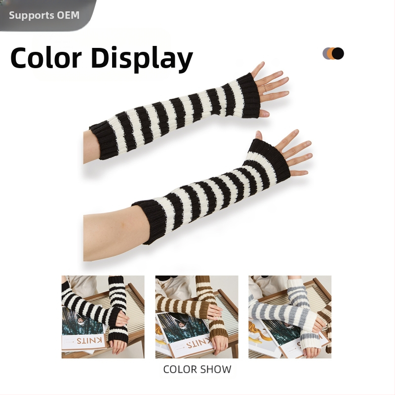 Foremost Дамски ръкавни обвивки в райе – плетени, топли, 15% вълна / 85% акрил, зима и есен