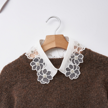 Κομψό ψεύτικο κολάρο με χάντρες για γυναίκες – πολυεστερική ίνα με επένδυση πολυεστέρα; διακοσμητικό κολάρο με χάντρες, από κλασικό έως προχωρημένο στυλ; Άνοιξη 2025.