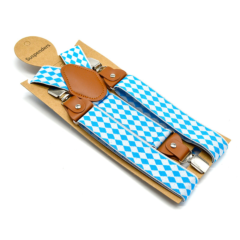 Elastīgās 3 sprādzes jacquard jostas pieaugušajiem, krustots muguras daļa, regulējamas, serigrafiska drukāšana