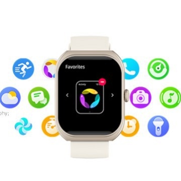 LJ Z172 išmanusis laikrodis: Bluetooth skambučiai, lenktas ekrano, širdies ritmas stebėjimas, kraujo deguonies lygis, miego stebėjimas.