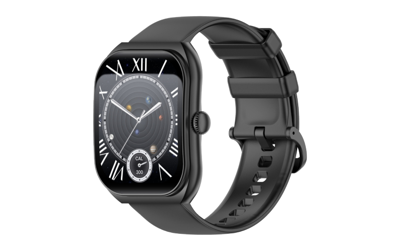 LJ Z172 išmanusis laikrodis: Bluetooth skambučiai, lenktas ekrano, širdies ritmas stebėjimas, kraujo deguonies lygis, miego stebėjimas.