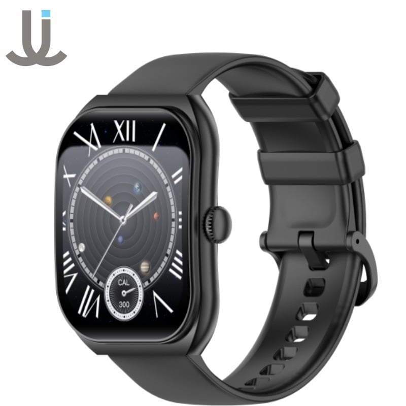 LJ Z172 išmanusis laikrodis: Bluetooth skambučiai, lenktas ekrano, širdies ritmas stebėjimas, kraujo deguonies lygis, miego stebėjimas.