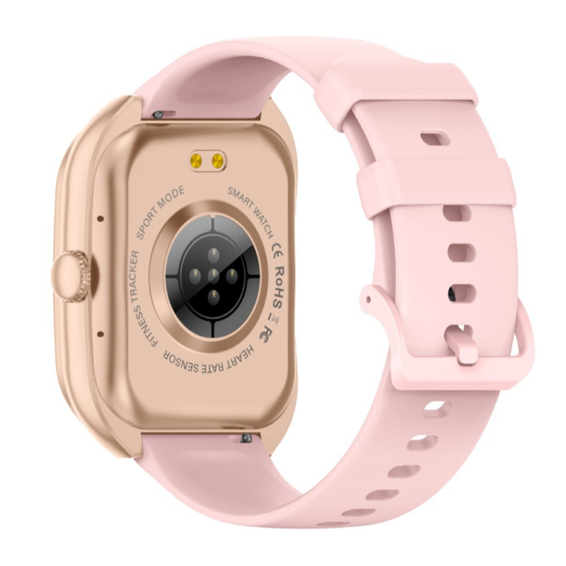 LJ Z172 išmanusis laikrodis: Bluetooth skambučiai, lenktas ekrano, širdies ritmas stebėjimas, kraujo deguonies lygis, miego stebėjimas.