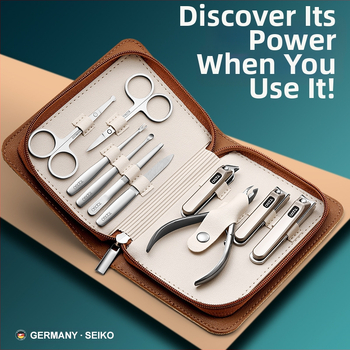 BTCLNTOS Υψηλής ποιότητας σετ εργαλείων νυχιών με θήκη, φορητό οικιακό στυλ; Περιλαμβάνει κόπτη νυχιών και πένσα; Υλικά: ανοξείδωτο ατσάλι, χάλυβας άνθρακα, κράμα ψευδάργύρου-αλουμινίου; Εκτύπωση λογοτύπου