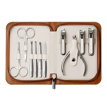 BTCLNTOS Υψηλής ποιότητας σετ εργαλείων νυχιών με θήκη, φορητό οικιακό στυλ; Περιλαμβάνει κόπτη νυχιών και πένσα; Υλικά: ανοξείδωτο ατσάλι, χάλυβας άνθρακα, κράμα ψευδάργύρου-αλουμινίου; Εκτύπωση λογοτύπου