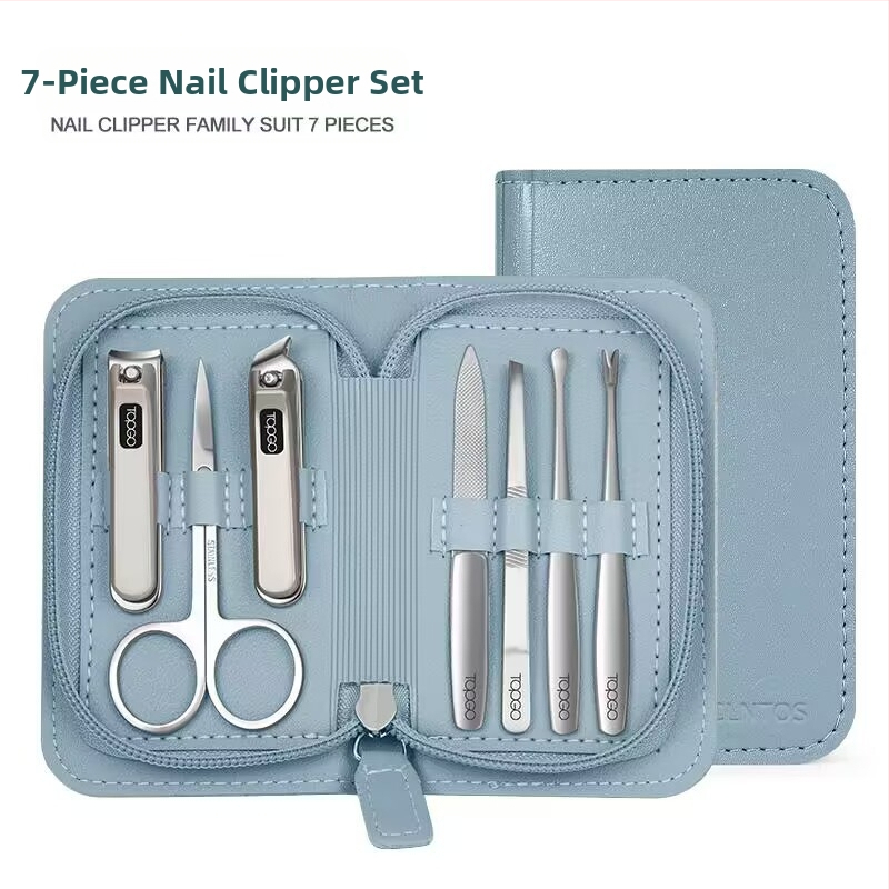 BTCLNTOS Υψηλής ποιότητας σετ εργαλείων νυχιών με θήκη, φορητό οικιακό στυλ; Περιλαμβάνει κόπτη νυχιών και πένσα; Υλικά: ανοξείδωτο ατσάλι, χάλυβας άνθρακα, κράμα ψευδάργύρου-αλουμινίου; Εκτύπωση λογοτύπου