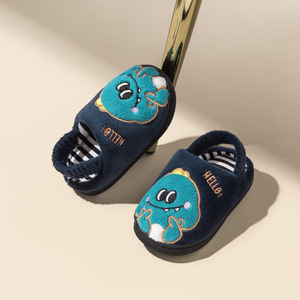 Παιδικές βαμβακερές παντόφλες, καρτούν σχέδιο, ζεστές, βελούδινο επάνω μέρος, σόλα TPR, ηλικίες 4-6 ετών