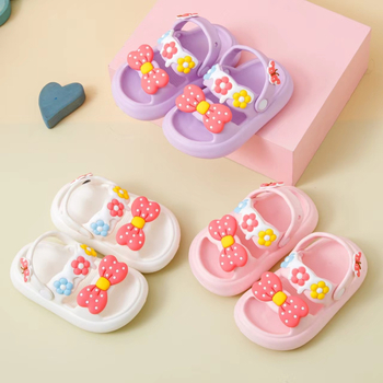 Bērnu sandales ar EVA augšpusi un EVA zoli, universālas, vecuma grupa 1–12 gadi, karikatūras raksts