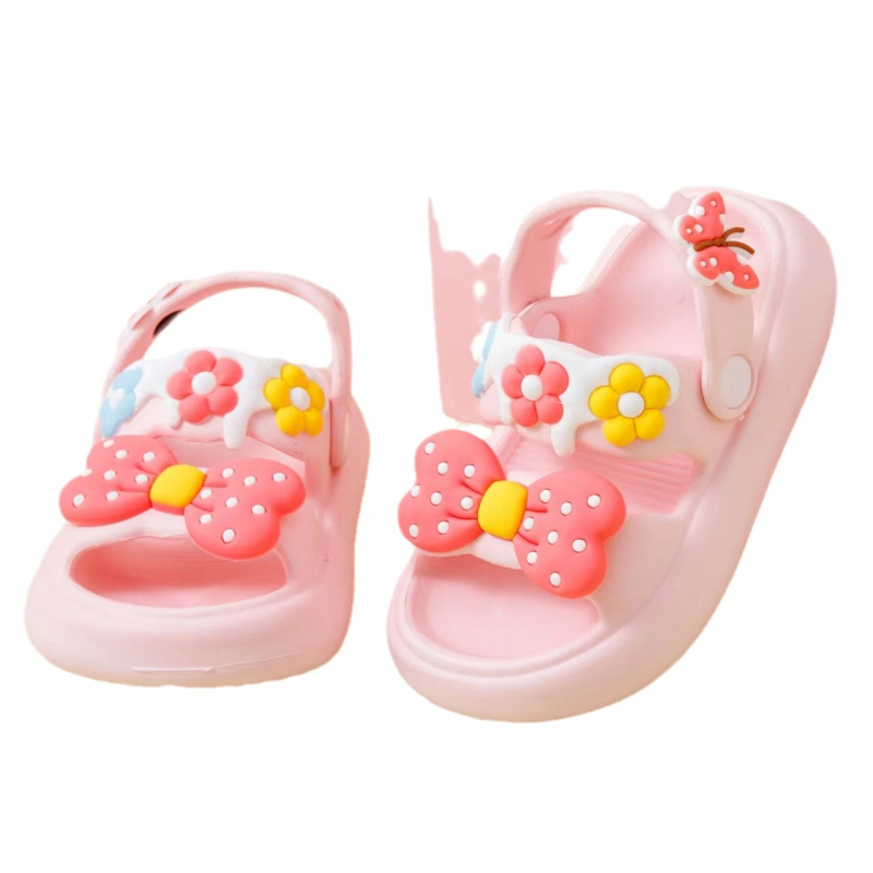 Bērnu sandales ar EVA augšpusi un EVA zoli, universālas, vecuma grupa 1–12 gadi, karikatūras raksts