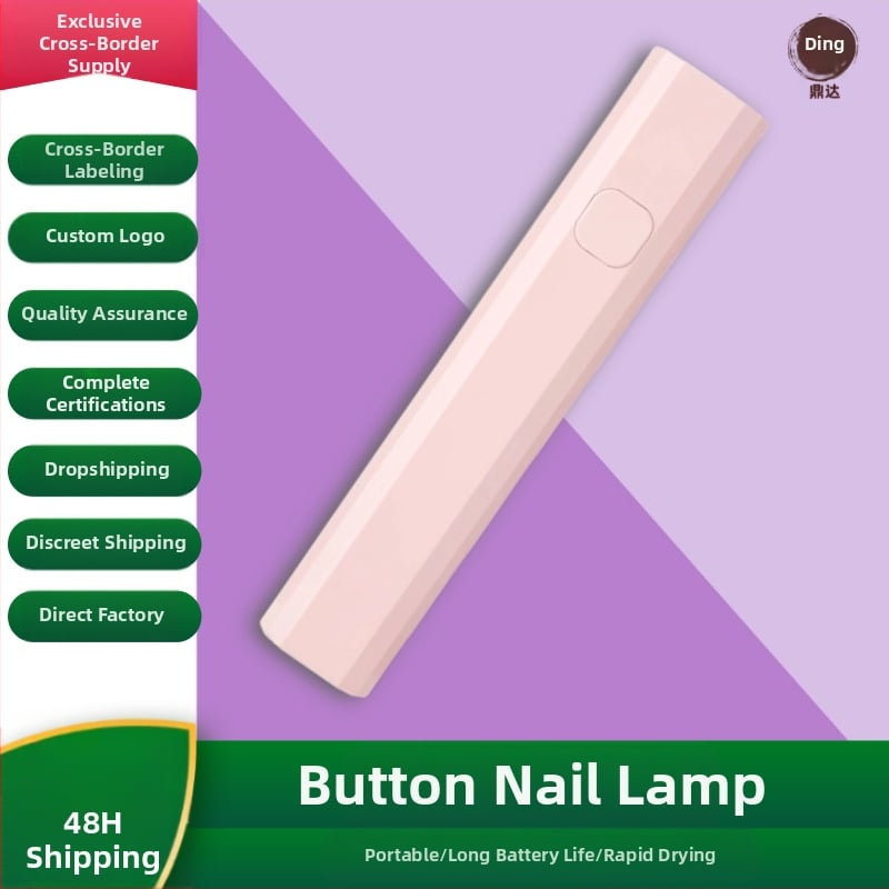 Rankinė mini belaidė nagų lempa su LCD ekranu greitam džiovinimui