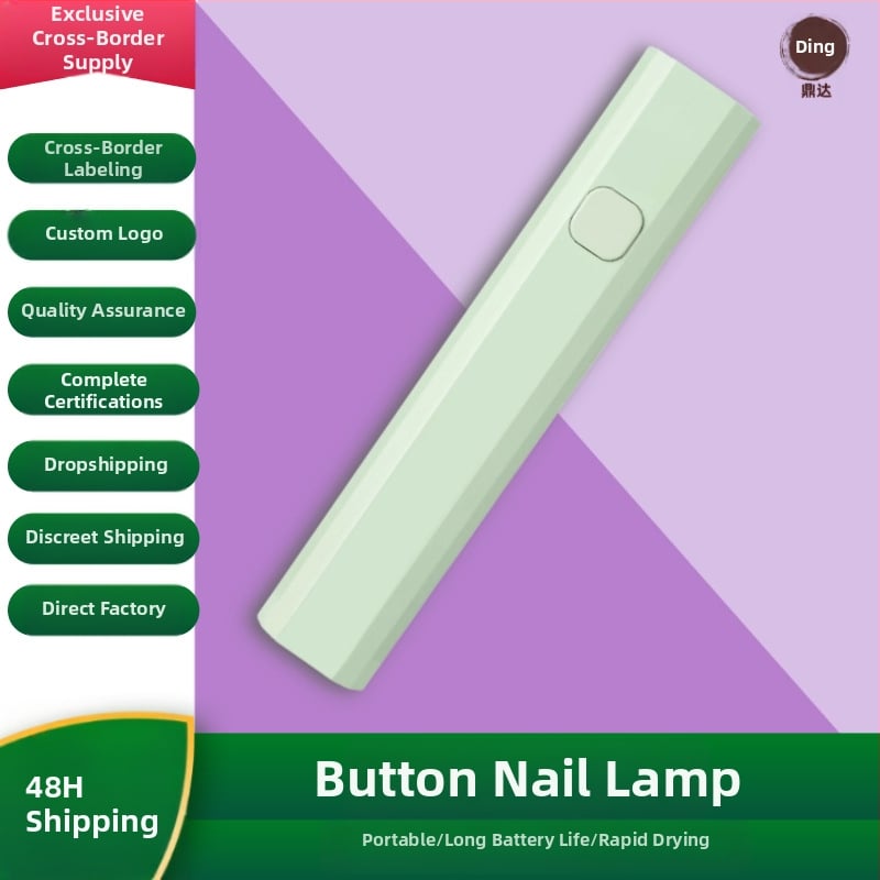 Rankinė mini belaidė nagų lempa su LCD ekranu greitam džiovinimui