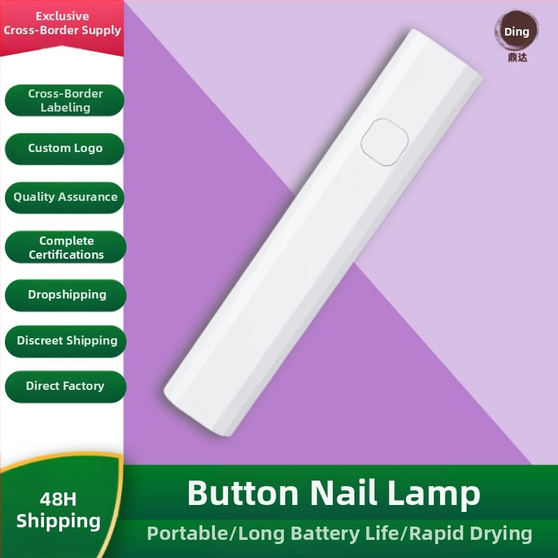 Rankinė mini belaidė nagų lempa su LCD ekranu greitam džiovinimui