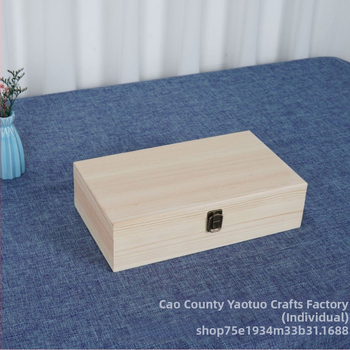 Fából készült illóolaj tároló doboz, több rekeszével, asztali kivitel, lehajtható fedél, logó nyomtatható