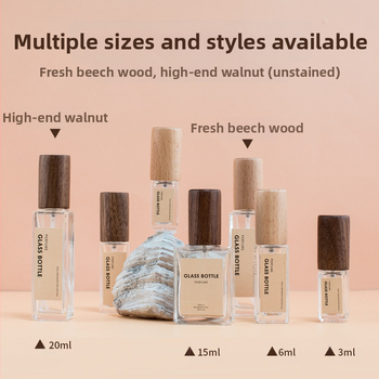 ilbu γυάλινο μπουκαλάκι για άρωμα με σπρέι, blow molding, ετικετοποιημένο, με ακροφύσιο, καλλυντική συσκευασία