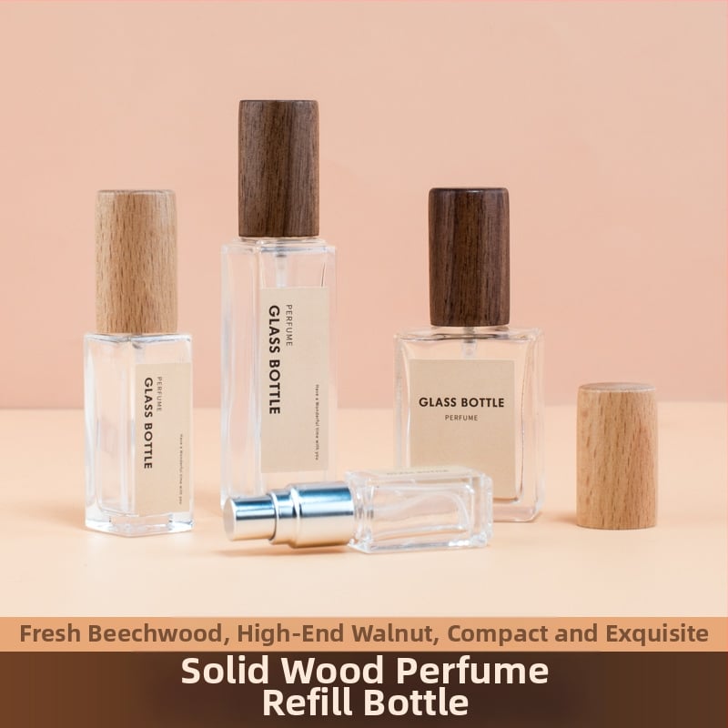 ilbu sticlă de parfum spray, realizată prin blow molding, etichetată, cu duză, ambalaj cosmetic