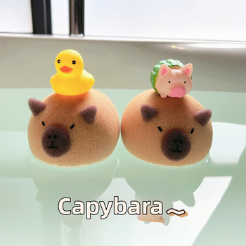 Μπαλάκι σφουγγαριού μπάνιου με έμπνευση από καπιμπάρα – αφρός, απαλό σφουγγάρι για μπάνιο και πλύσιμο προσώπου