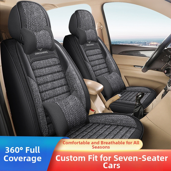 Σετ καλύμματα καθισμάτων αυτοκινήτου για Wuling Rongguang V — επιφάνεια πολυεστέρα, γέμισμα συνθετικών ινών, ραφή με τελειώματα, επαγγελματικό στυλ, για όλες τις εποχές