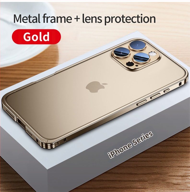 Metāla rāmis vāciņš iPhone ar objektīva aizsargājošu foliju; saderīgs ar iPhone 17 Pro Max un 16 Pro; materiāls: metāls; izgatavošana: karstais locējums; funkcijas: triecienizturīgs, siltuma izkliede, pret pirkstu nospiedumiem.