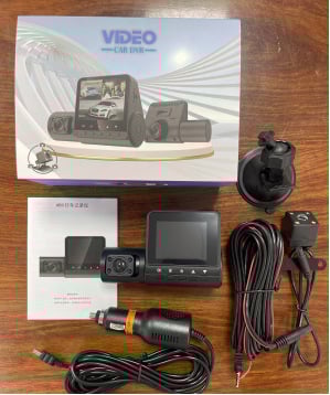 M80 Pro автомобилен видеорегистратор с 4 лещи, инфрачервен, 1080p, 170° ъгъл на гледане, 2,0-инчов дисплей