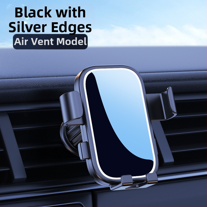 Държател за мобилен телефон за автомобил, монтаж върху въздушен отвор, сензорно автоматично отваряне/затваряне, безжично зареждане 15W, Snap-On монтаж