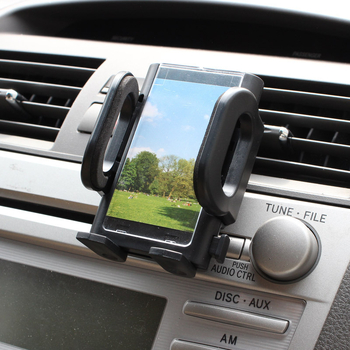 Държач за телефон за автомобил с въздушен вентил, въртящ се монтаж и дълъг раменник, ABS, модел SD-1121, печат на лого, възможност за частна марка