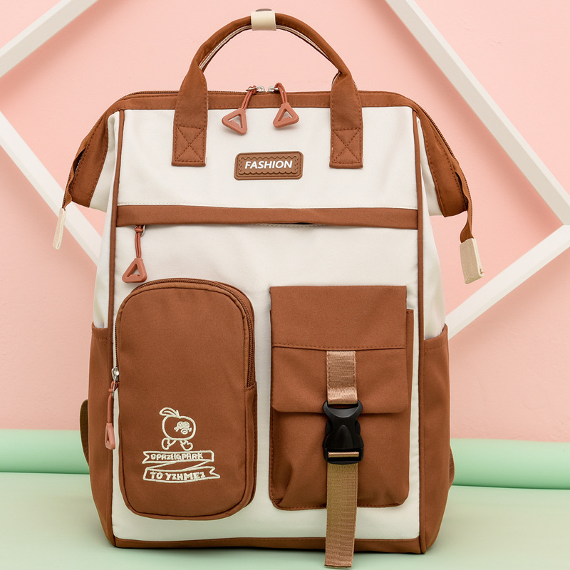 Meitenēm paredzēta skolas mugursoma ar lielu ietilpību — Ūdensizturīga, Zādzību aizsardzība, Muguras atbalsts, Gaisa spilvena plecu siksnas, Oxford audums, Ģeometrisks raksts, Poliestera pildviela