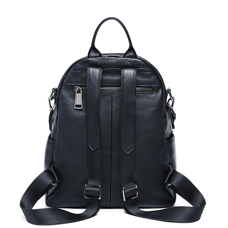 SEAMMER hátizsák – 2025 ősz, utcai stílus, nagy kapacitás, szintetikus + elsőréteg tehénbőr, cipzár, belső zsebek telefonhoz és személyi igazolványhoz