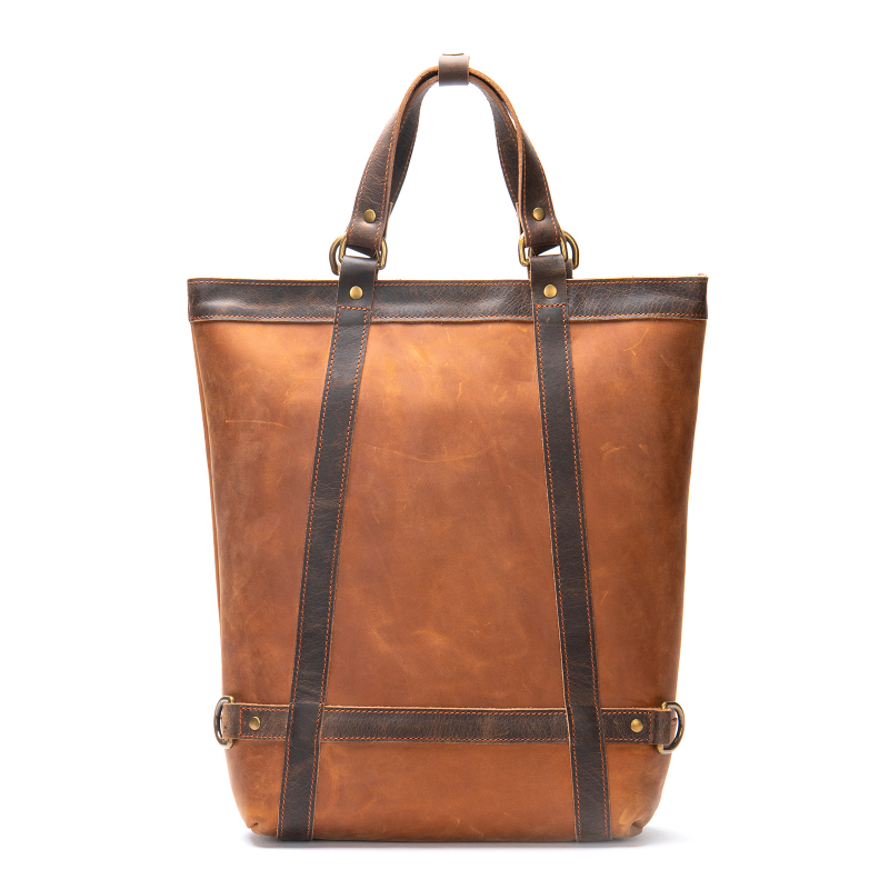 Marute tikros odos verslo kuprinė su Crazy Horse apdaila, 20–35L, modelis 8014, vyrams