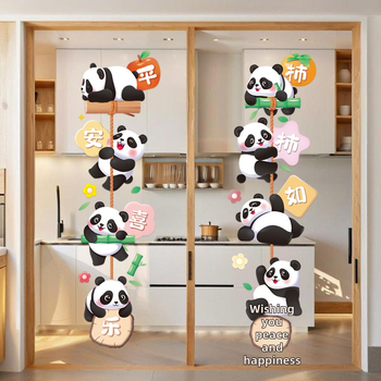 Αυτοκόλλητα τοίχου με Γιγάντια Πάντα για παιδικό δωμάτιο — PVC, αδιάβροχα, αυτοκόλλητα τοίχου, γλυκά ζωάκια