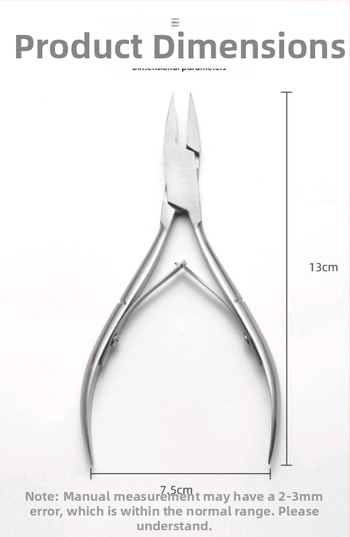 Σετ εργαλείων μανικιούρ: πένσες με ίσιο μύτο, πένσες με επίπεδο μύτο, νυχοκόπτες, ψαλίδια για πετσάκια — Ατσάλι 420J2