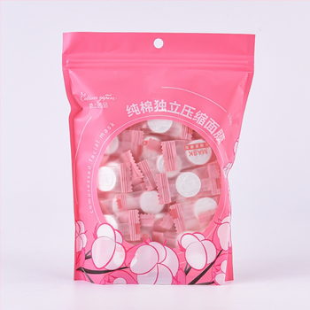 Pamut tömörített arcbőrmaska, ultra vékony selyem réteggel, nedves kompresszióhoz a spa-ban, egyetlen használat, táplál és hidratál