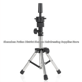 Κεφαλή πρακτικής κομμωτικής με τρίγωνική στήριξη, ανοξείδωτη κατασκευή, μοντέλο D002, βάση δαπέδου