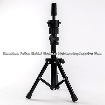 Κεφαλή πρακτικής κομμωτικής με τρίγωνική στήριξη, ανοξείδωτη κατασκευή, μοντέλο D002, βάση δαπέδου