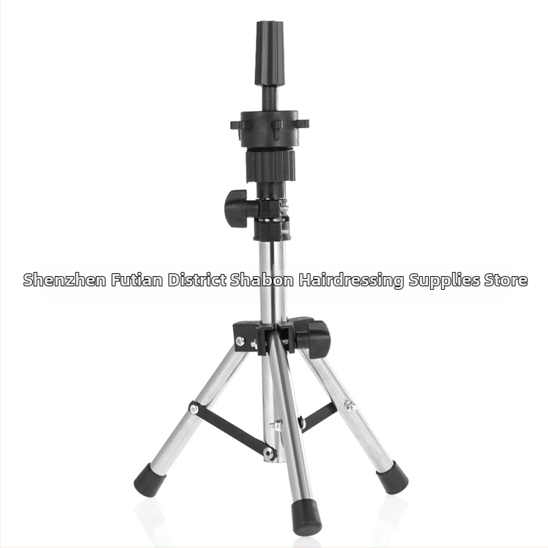 Фризьорска учебна глава-стойка с триъгълна скоба, стоманена конструкция, модел D002, подова опора