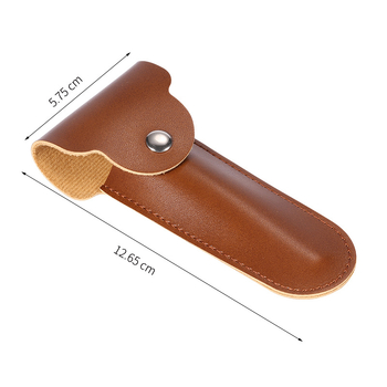 Borotvatok védő, hordozható PU bőr tároló tok borotvához, Zhongan modell 5654546, ajándékcsomagolás, belső csomagolás