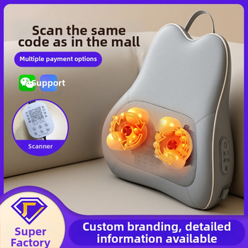 Ābolam formas masāžas spilvens ar 6+ masāžas galvām, kaklam, mugurai, viduklim, gurniem un kājām, 3. ātrums, mehānisks masāžas