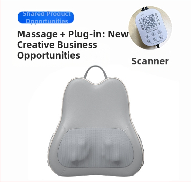 Ābolam formas masāžas spilvens ar 6+ masāžas galvām, kaklam, mugurai, viduklim, gurniem un kājām, 3. ātrums, mehānisks masāžas