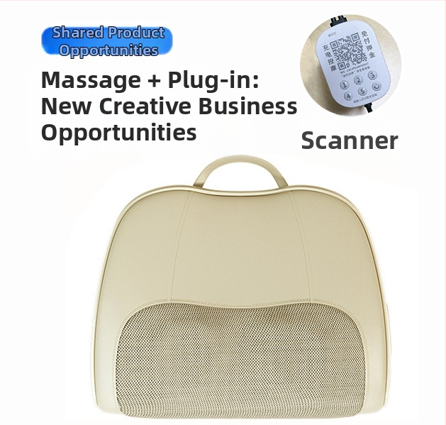 Ābolam formas masāžas spilvens ar 6+ masāžas galvām, kaklam, mugurai, viduklim, gurniem un kājām, 3. ātrums, mehānisks masāžas