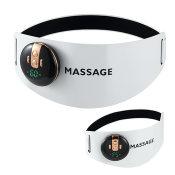 EMS нагряващ пояс за масаж с светлинна терапия, батериен, модел N10, 4 нива температура до 50°C