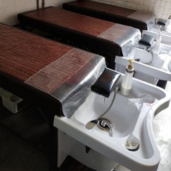 Подложка за измиване на коса – мека гумена защита за фризьорски салон, водоустойчива повърхност, стилен модерен дизайн, едноцветен модел