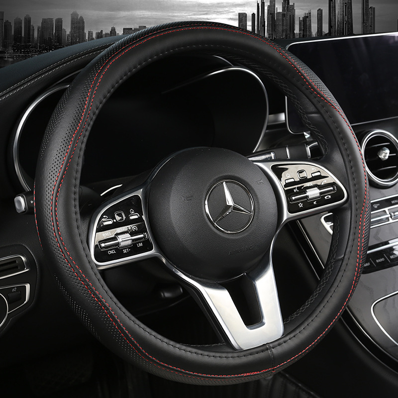 Καλύμμα τιμονιού από γνήσιο δέρμα της Yuqingfeng, στυλ 4, κατάλληλο για General μοντέλα με πέντε θέσεις