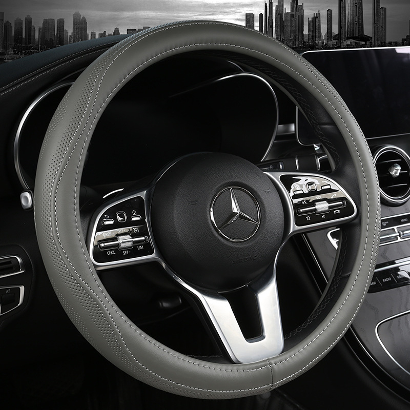 Καλύμμα τιμονιού από γνήσιο δέρμα της Yuqingfeng, στυλ 4, κατάλληλο για General μοντέλα με πέντε θέσεις