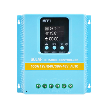 MPPT saulės reguliatorius, automatinė identifikacija, suderinamumas su 12/24/36/48 V, tikslus laiko valdymas, CE sertifikatas