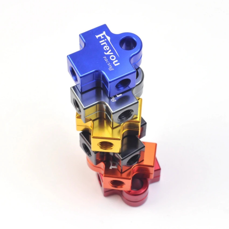 Creative Oilhose-3-Way adaptor pentru conducta de ulei a sistemului de frână al motocicletei, universal