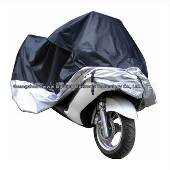 Κάλυμμα μοτοσικλέτας για ηλεκτρικό μοτοποδήλατο – προστασία UV, αδιάβροχο και ανθεκτικό στη σκόνη; ελαφρύ ύφασμα 180T πολυεστέρα με ανακλαστική επίστρωση PU; βάρος 0,5 kg; καθολικό για όλες τις εποχές.