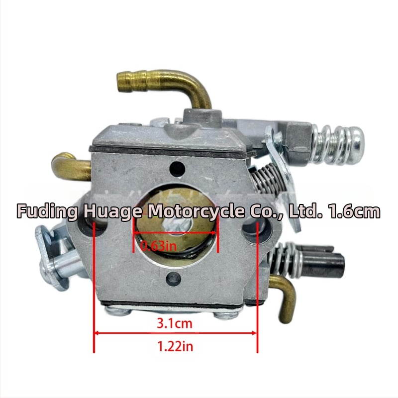 Καρμπυρατέρ για βενζινοκινητό αλυσοπρίονο, διαφραγματικός μηχανικός τύπος, οπή στήριξης 31 mm, μοντέλο 58 copper linkage oil bubble, συμβατό με 5800/5200