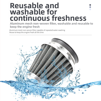 Мотоциклетен въздушен филтър L1 с гъбоподобна глава – JBL, алуминиева мрежа, нетъкан текстил, гумено уплътнение