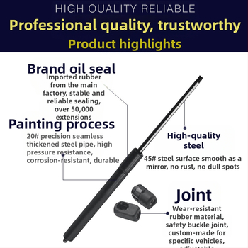 Αεριοσύστημα στήριξης καπακιού κινητήρα για Volkswagen – τύπος ελεύθερος, λειτουργία συμπίεσης, υλικό: χάλυβας ελατηρίου, διαδρομή 160 mm, απόσταση εγκατάστασης 400 mm