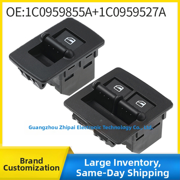 Elektrisks logs pacēlāja slēdzis VW Beetle 1998-2010, 12V, modeļi 1C0959855A / 1C0959527A, zīmols ZHIPEAK