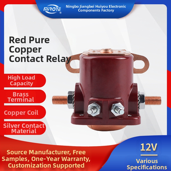 Dízel-generátor indító relé – elektromágneses relé, réz érintkezők, tömítéses védelem, MIROTE